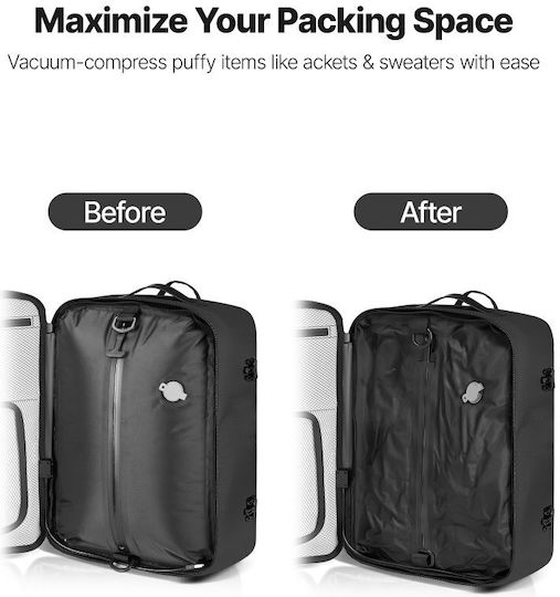 Vevor Sack Voyage Back 35lt Black made of Leather