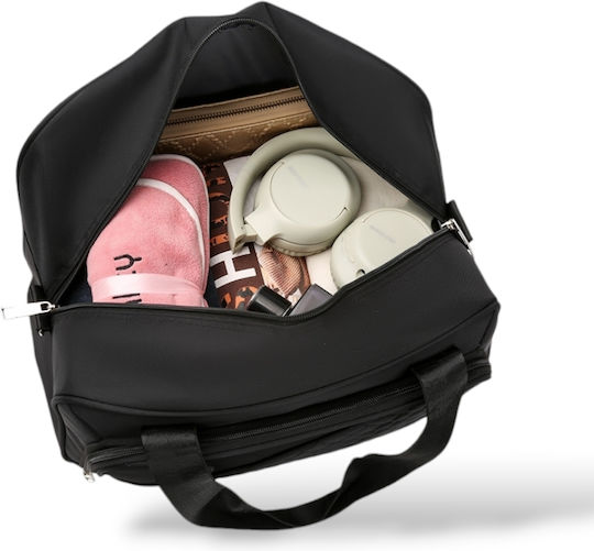 Playful Bags Sack Voyage 24lt Black Fabric L40xW20xH30cm