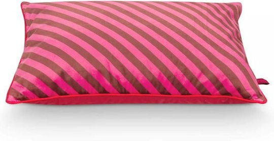 PiP Studio Възглавница За Диван Block Stripes Тъмнорозов 35x50см