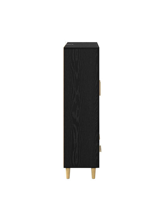 Висулка Витрина за хол от ПДЧ със Стъкло Black Beech 70x31x115см