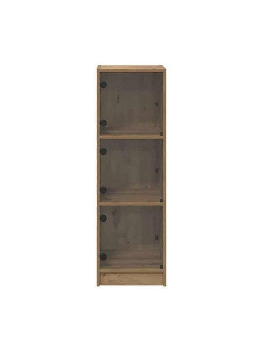 Висулка Витрина за хол от ПДЧ със Стъкло Artisan Oak 35x37x109см