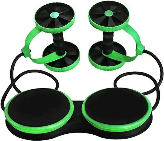 Multifunction Abdominal Wheel SL-186 Όργανο Κοιλιακών Πράσινο με Λάστιχα