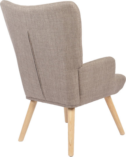 Μπερζέρα Gerlina 71x64x94cm Γκρι-μπεζ Μπερζέρα Gerlina 71x64x94cm Γκρι-μπεζ