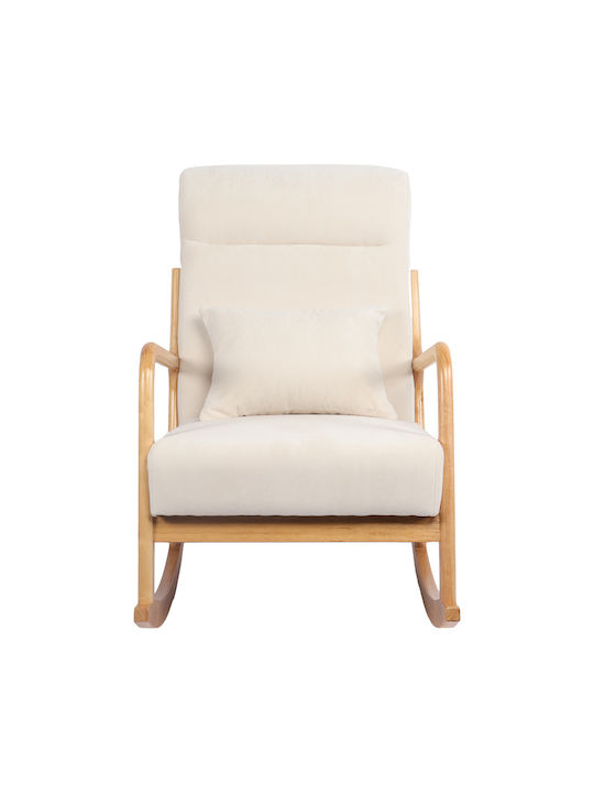 Edeldy Schaukelstuhl Cream 102x66x99cm