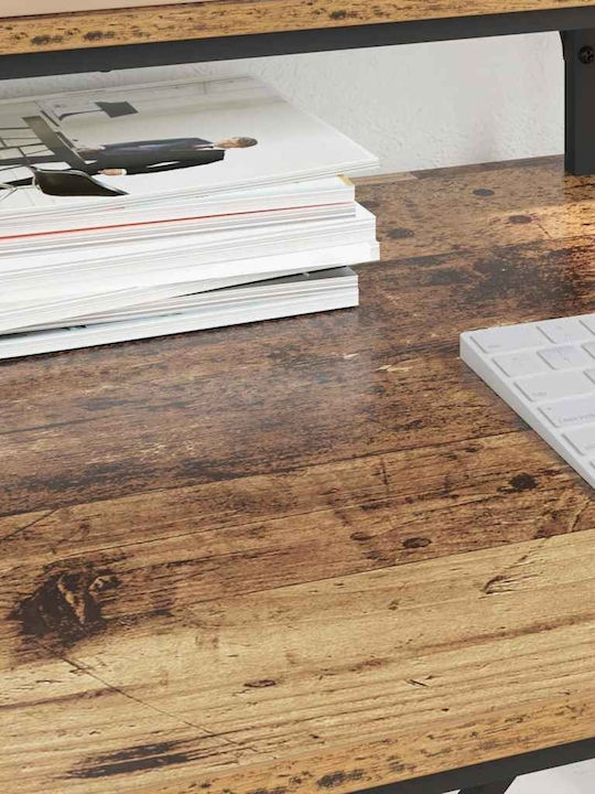 Computer Büro Holz Old Wood mit Metallbeinen 80x50x90cm