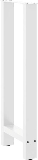vidaXL Metallic Furniture Leg 2 Pieces Suitable for Table / Coffee Table 50x100x100cm White