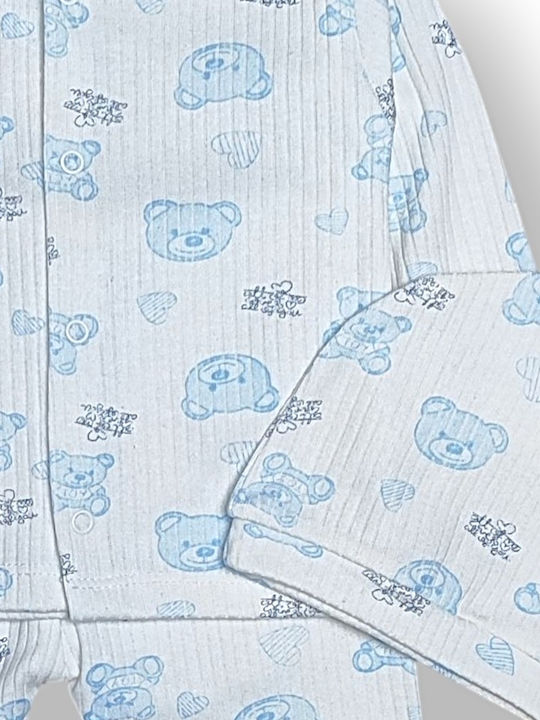 Babydom Pijama pentru copii Ecru, Light Blue