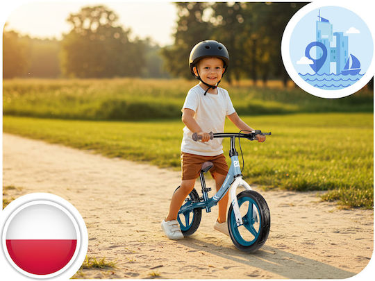 Ricokids Παιδικό Ποδήλατο Ισορροπίας Μπλε
