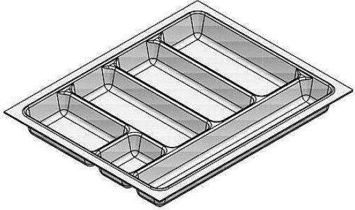 Agoform Besteckeinsatz für Schubladen Kunststoff 29x48cm Weiße