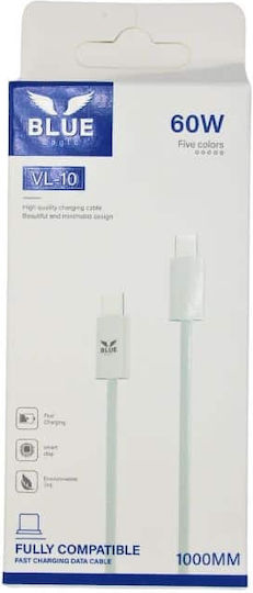 Blue Eagle Cablu De Date De Încărcare Rapidă Vl-10 60w Tip C Tip C Alb