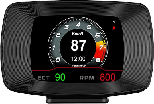 Obd2 Digital Dashboard Information Display Diagnostic Device Pyramid Hud Type Dashboard Display P13