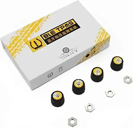 Tire Pressure Monitoring System Bluetooth 4 Sensors Tpms & 5 Alarm Functions