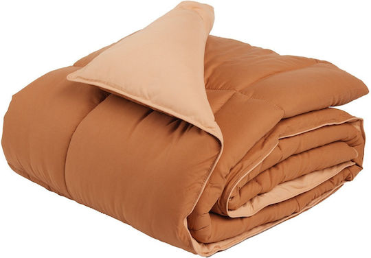 Das Home Пухено Единично с Пълнеж Microfiber 160x220бр 9694 Happy Salmon, Teracotta 550 г/м²Gsm 10.5 togs Togs