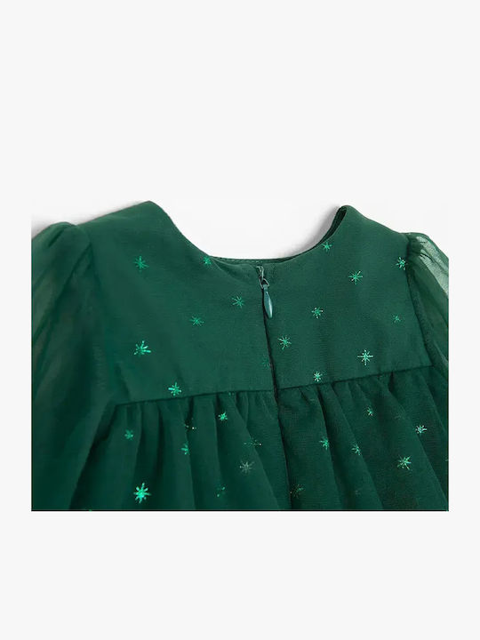 Children's Dress Long Sleeve Green