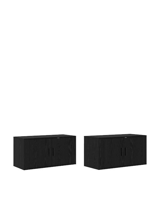 Wohnzimmer TV-Einheit Black Beech L80xB34.5xH40cm