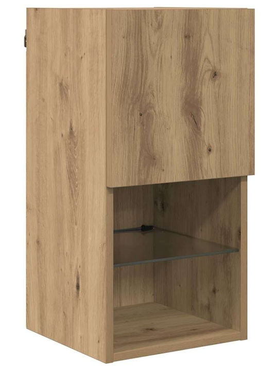 Wohnzimmer TV-Einheit Artisan Oak mit Beleuchtung L30.5xB30xH60cm