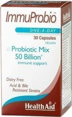 Health Aid Immuprobio Probiotic Mix 50 Billion with Probiotics and Prebiotics 30 veg. caps