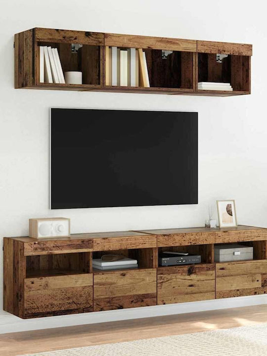 Wohnzimmer TV-Einheit Coffee mit Beleuchtung L80xB30xH40cm