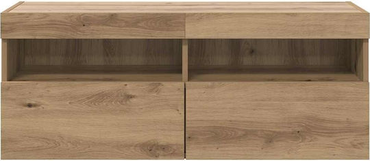 Σύνθετο Σαλονιού Artisan Oak με Φωτισμό Μ100xΒ30xΥ40εκ.