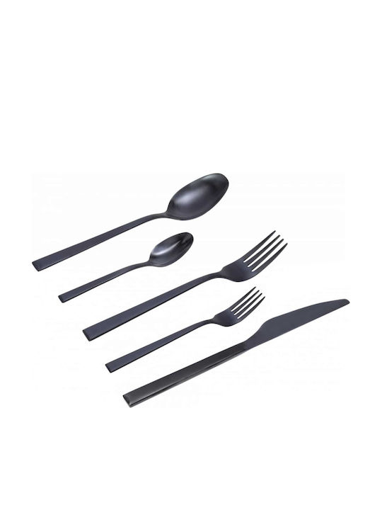 Cryspo Trio Durable Σετ Μαχαιροπίρουνα Ανοξείδωτα Μαύρα 30τμχ
