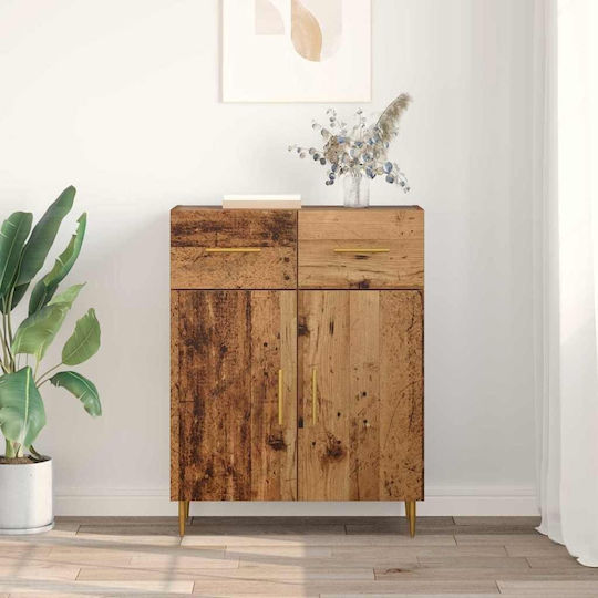 Μπουφές από Ξύλο & Μέταλλο με Συρτάρια 69.5x34x90cm