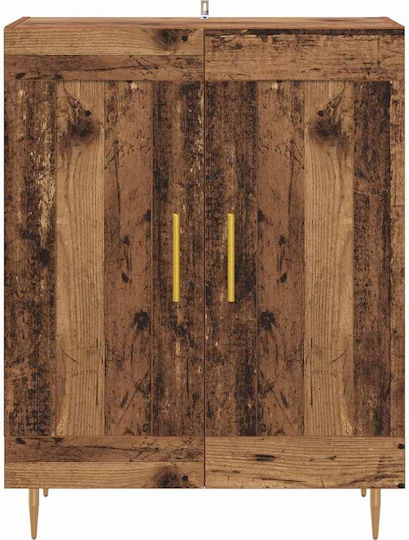 Sideboard made of Wood & Metal Old Wood 69.5x34x90cm