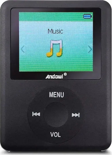 Andowl MP4 Player (8GB) with TFT Screen 1.8" Black Q-C790