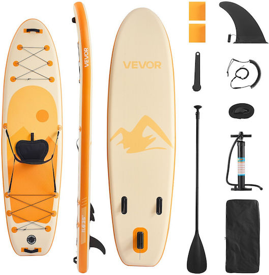 Vevor Gonflabilă Placă SUP cu Lungime 3.23m Portocaliu