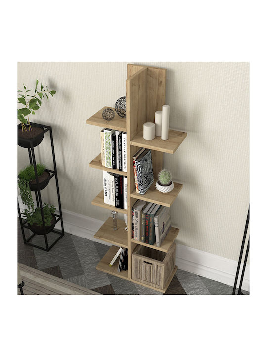Βιβλιοθήκη Tree Sapphire Oak 45x21.4x121.8εκ.