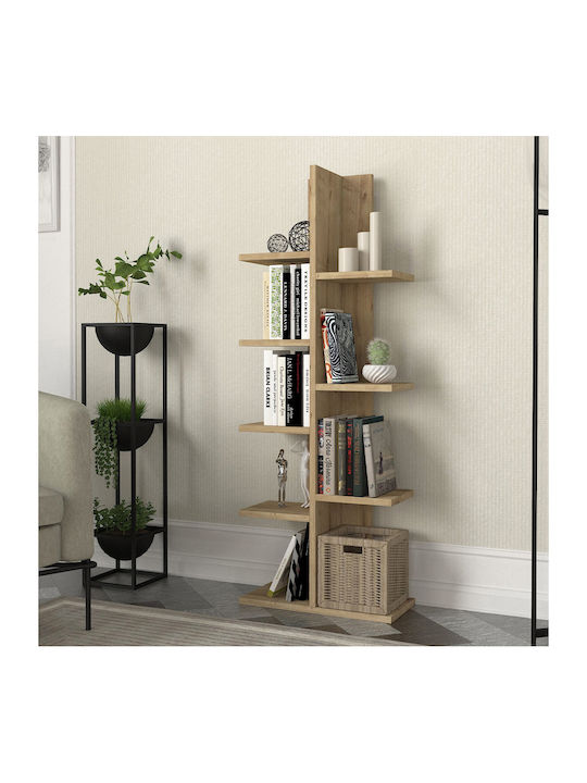 Βιβλιοθήκη Tree Sapphire Oak 45x21.4x121.8εκ.