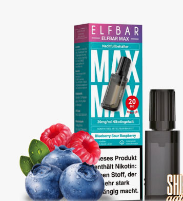 Elf Bar Disposable E-Cigarette 6000 Puffs Blueberry Sour Raspberry 10ml 20mg Purple