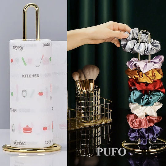 Suport Pentru Prosoape De Hârtie Metalic Auriu 31cm