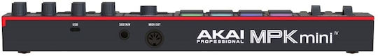 Akai Proffesional Midi Keyboard Mpk Mini with 25 Keys Black
