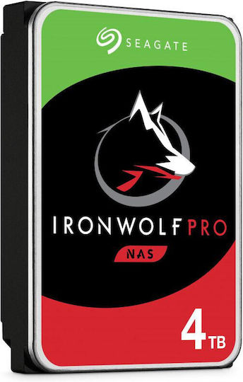 Seagate Ironwolf Pro 4TB HDD Hard Drive 3.5" SATA III 7200rpm with 256MB Cache for NAS ST4000NT001