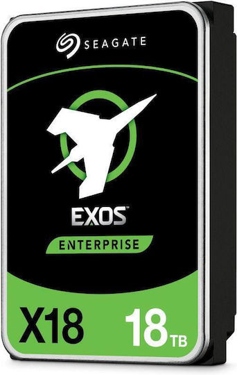 Seagate Exos X18 18TB HDD Hard Drive 3.5" SATA III 7200rpm with 256MB Cache for NAS / Server ST18000NM000J