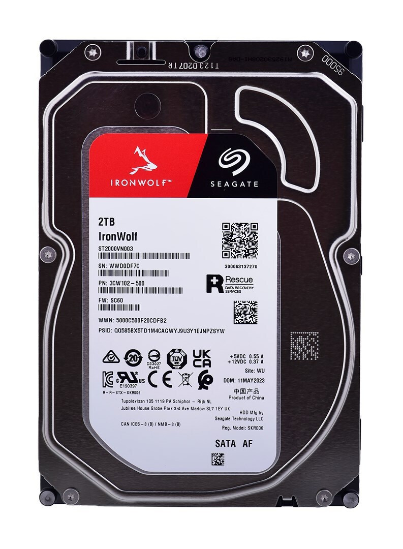 seagate ironwolf 2TB 3.5インチHDD Seagate Ironwolf 2TB HDD Hard Disk 3.5