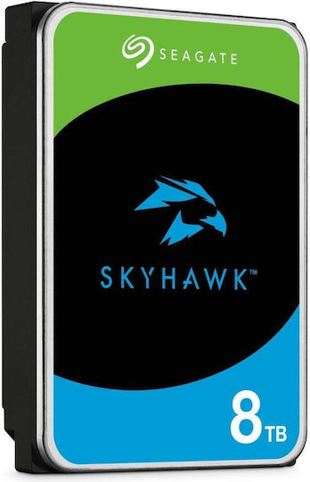 Seagate Skyhawk +Rescue 8TB HDD Hard Drive 3.5" SATA III with 256MB Cache for Desktop / Recorder ST8000VX010