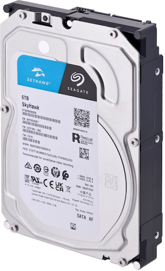 Seagate SkyHawk +Rescue 6TB HDD Hard Drive 3.5" SATA III 5400rpm with 256MB Cache for Desktop / Recorder ST6000VX009