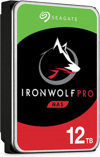 Seagate IronWolf Pro 12TB HDD Hard Drive 3.5" SATA III 7200rpm with 256MB Cache for NAS ST12000NT001