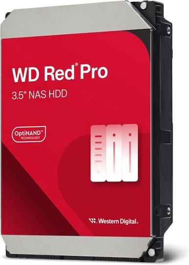 Western Digital Red Pro 18TB HDD Σκληρός Δίσκος 3.5" SATA III 7200rpm με 512MB Cache για NAS / Server WD181KFGX