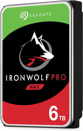 Seagate IronWolf Pro 6TB HDD Hard Drive 3.5" SATA III 7200rpm with 256MB Cache for NAS ST6000NT001