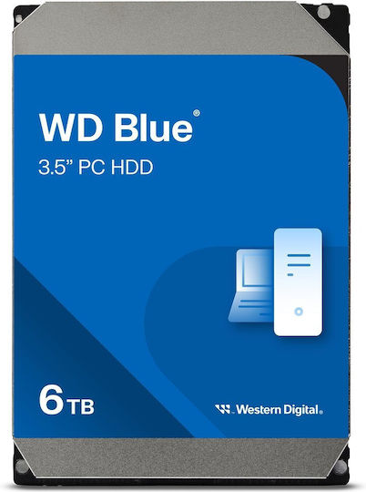 WD Blue 6TB 3.5インチ HDD WD60EZAZ SATA Western Digital Blue 6TB HDD Hard Disk 3.5