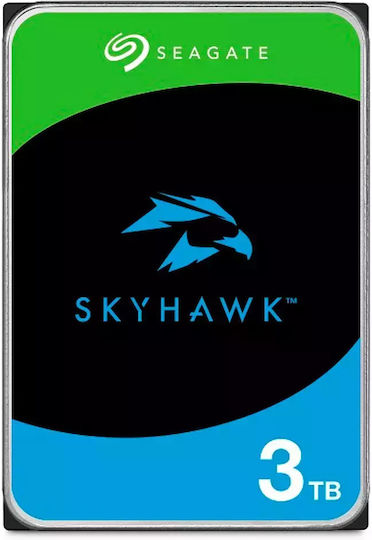 Seagate Skyhawk +Rescue 3TB HDD Hard Drive 3.5" SATA III 5900rpm with 256MB Cache for Recorder ST3000VX015