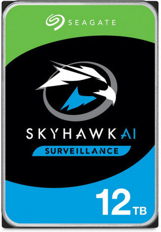 Seagate SkyHawk AI 12TB HDD Σκληρός Δίσκος 3.5" SATA III 7200rpm με 512MB Cache για Server ST12000VE003