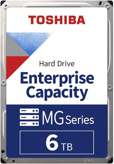 Toshiba MG08 6TB HDD Σκληρός Δίσκος 3.5" SATA III 7200rpm με 256MB Cache για Server MG08ADA600E
