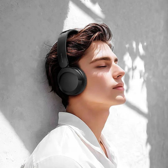 Borofone Wireless / Wired On Ear Headphones and Quick Charge Black