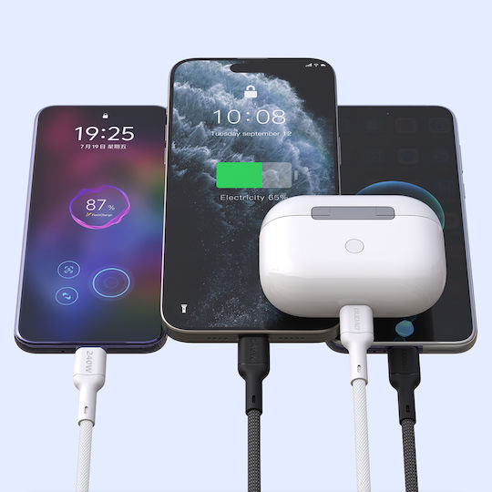 Dudao USB 2.0 Cable USB-C male - USB-C 240W PD Μαύρο 1.2m