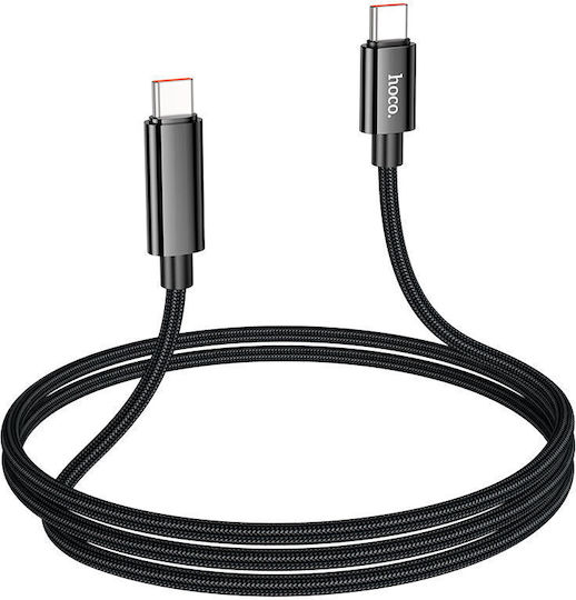 Hoco U125 USB 2.0 Cable USB-C Male - USB-C 100W PD Black 1m