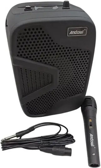 Andowl Karaoke Speaker with Wired Microphone and Lighting Effects Q-S53 Q-S53 Black