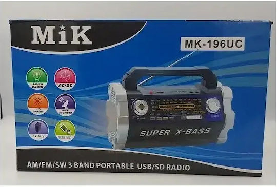 MK-196UC Cu alimentare la rețea cu USB Negru